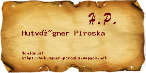 Hutvágner Piroska névjegykártya